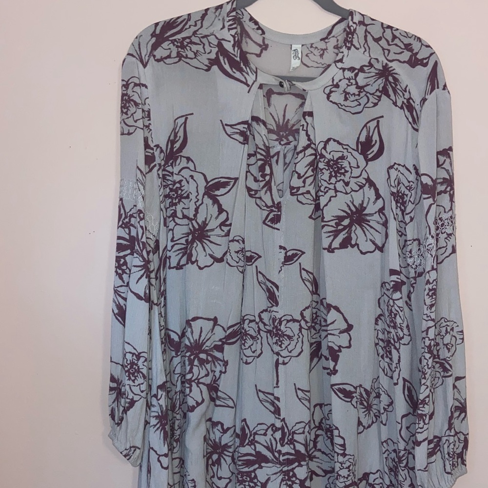 Free People Mini Dress Long Sleeve Size XS